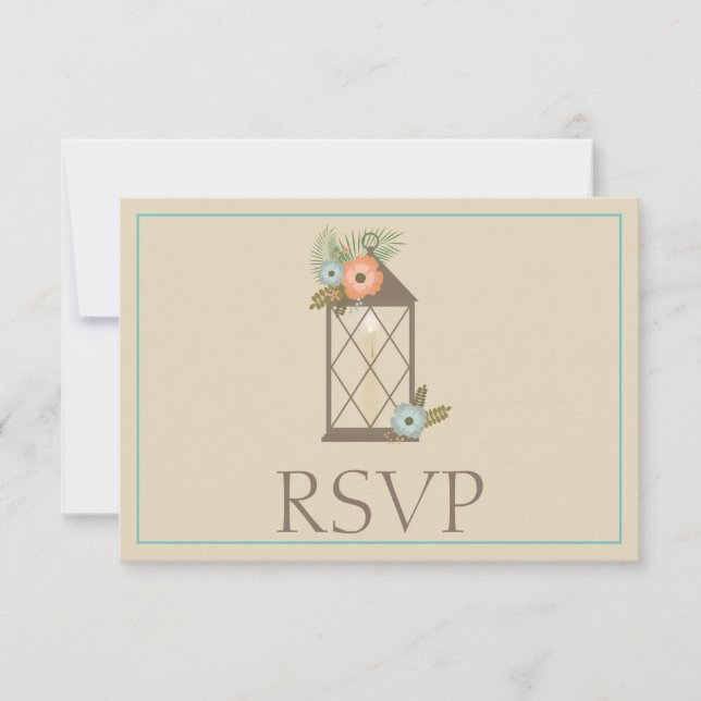 Lovely Tropical Response RSVP (Front)