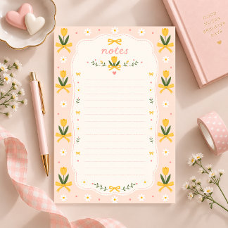 Lovely Tulip Stationery Paper
