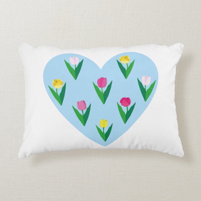 Lovely tulips. accent pillow (Front)