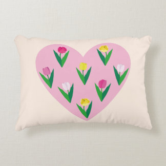 Lovely tulips. accent pillow