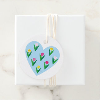 Lovely tulips. Favor Tags