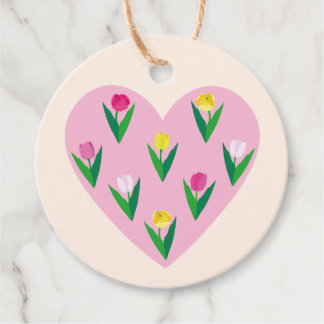 Lovely tulips. Favor Tags