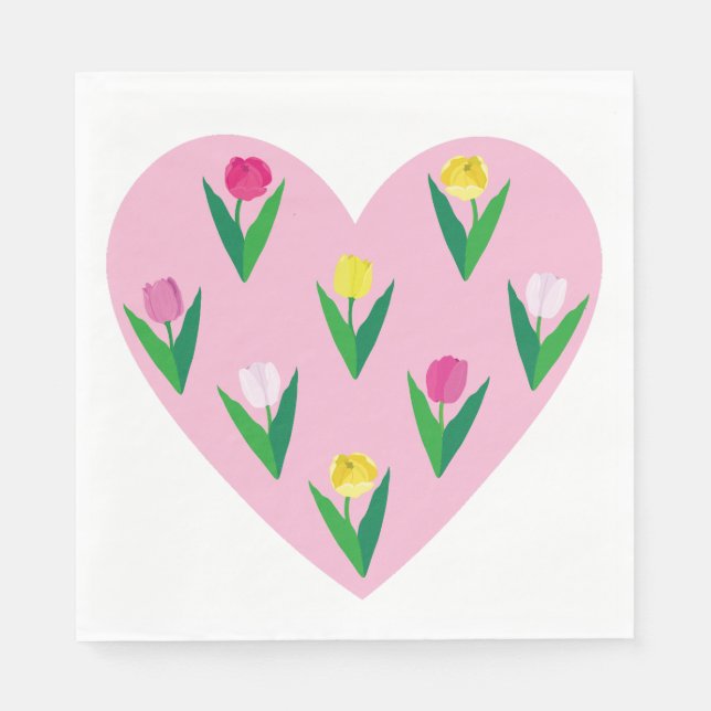 Lovely tulips. napkins (Front)