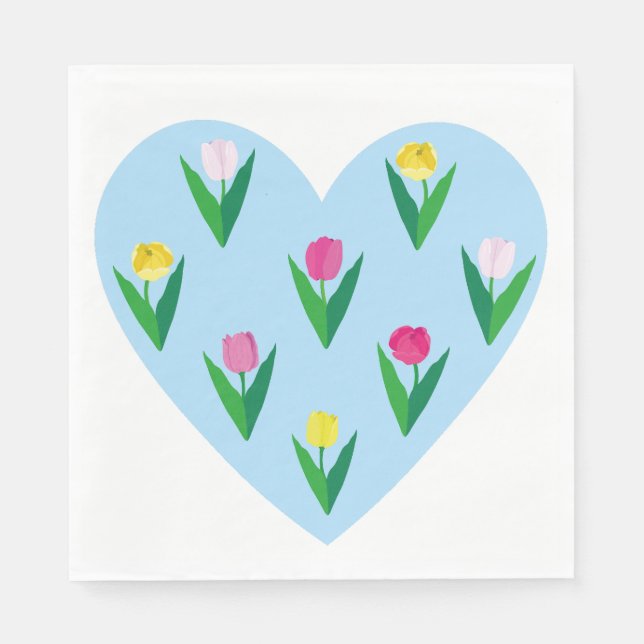 Lovely tulips. napkins (Front)