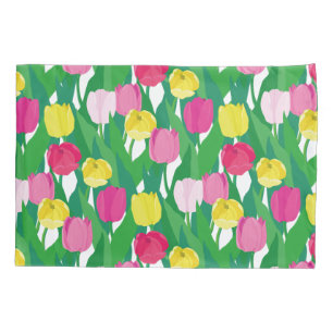 Lovely tulips. pillow case