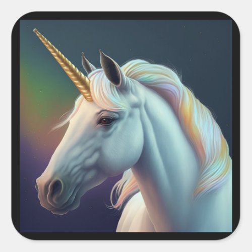 Lovely Unicorn Head Sticker