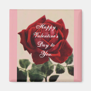 Lovely Valentine Rose Magnet
