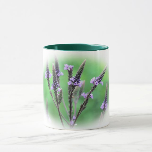Lovely Vervain Flower Personalized Mug (Center)