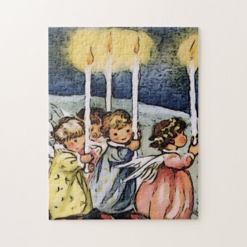 Lovely Vintage Angels Jigsaw Puzzle by MehrFarbeImLeben at Zazzle