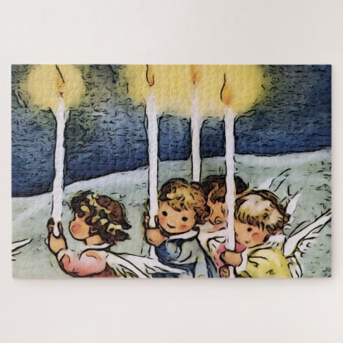 Lovely vintage Angels Jigsaw Puzzle