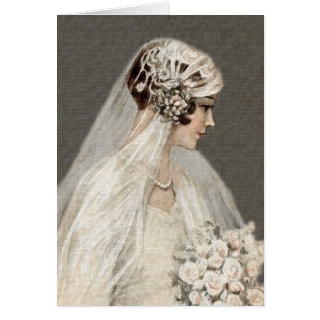 Lovely Vintage Bride, Gray Cards (Front)