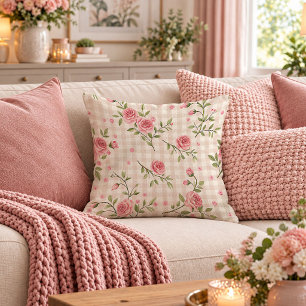 Lovely Vintage Shabby Chic Flowers Pillow Cover Ar