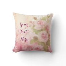 Lovely Vintage Soft Pink Roses Floral Watercolor