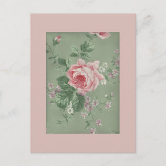 Lovely Vintage Victorian Rose Postcard
