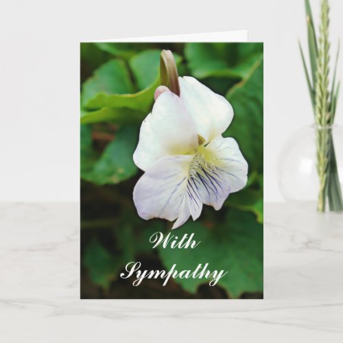 Lovely Violet Sympathy Card