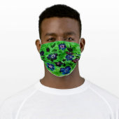 Lovely violets face mask (Worn)