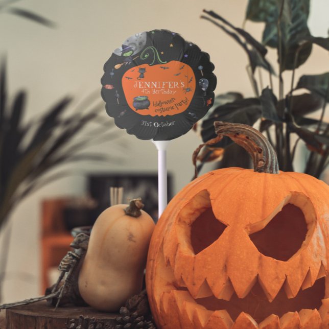 Lovely Watercolor Halloween Kids Costume Party Balloon (Creator Uploaded)