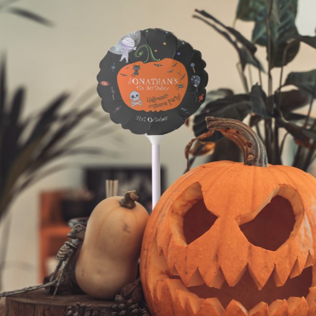 Lovely Watercolor Halloween Kids Costume Party Balloon (Creator Uploaded)