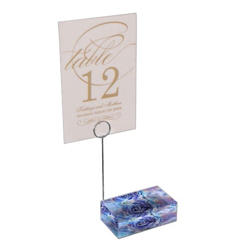 Lovely Watercolor Rose Place Card Holder