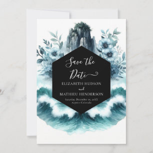 Lovely Waves Nautical Wedding Save The Date