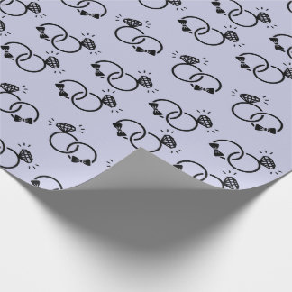 Lovely Wedding Rings for Engagement Gifts Seamless Wrapping Paper