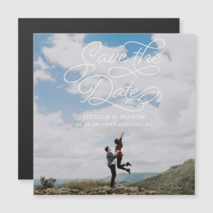 Lovely Wedding Save The Date Magnets with Photo