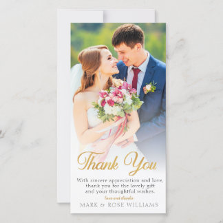 lovely wedding thank you card