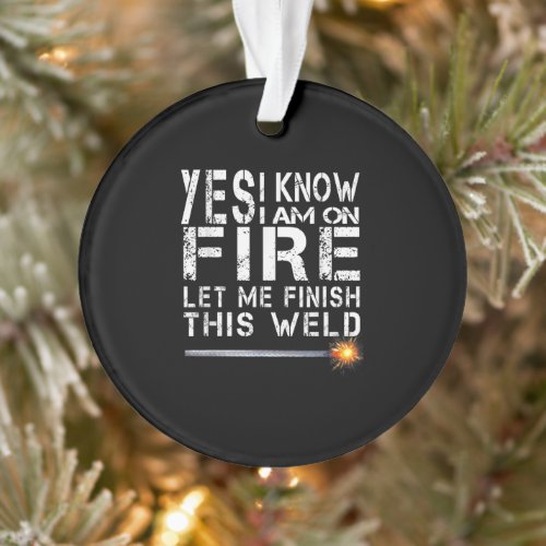 Lovely Welder Gift  Great Gift For Welder Ornament