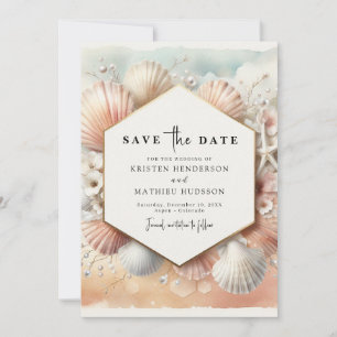 Lovely Whimsical Beach Wedding Save The Date