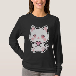 Lovely White Cat T-Shirt