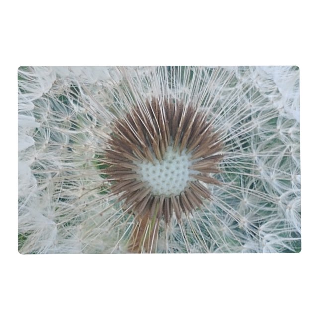Lovely White Dandelion Placemat (Front)