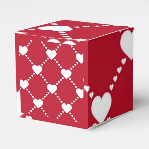 lovely white hearts favor boxes