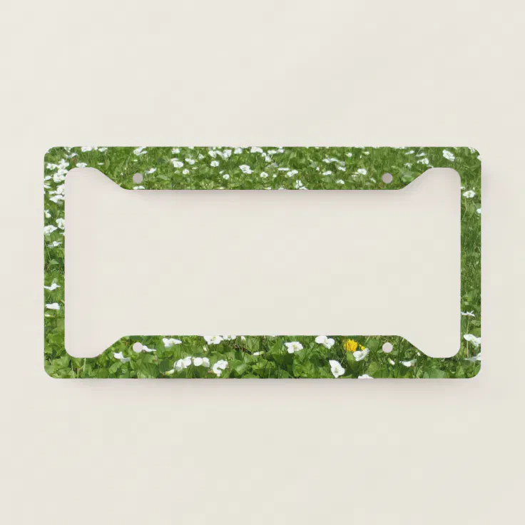 Lovely Wildflowers License Plate Frame Zazzle