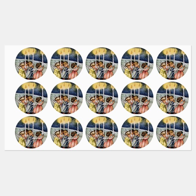 Lovely winter angels labels (Sheet)