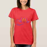 Lovely Women&#39;s Hoodie Dress In Yoga Design T-shirt at Zazzle