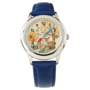 Lovely Woodland Deer Countryside Home Kids Watch
