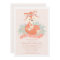 Lovely Woodland Fox Girl Baby Shower Invitation