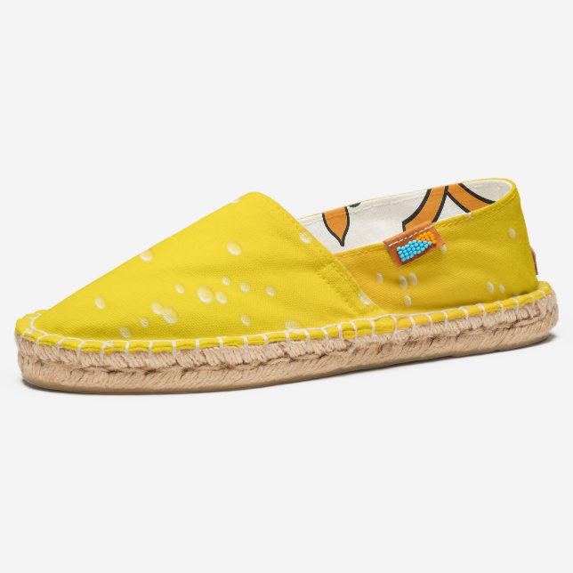 Lovely Yellow Bubbles Espadrilles (Left)