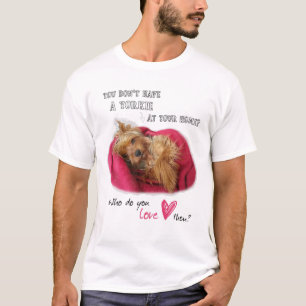 Lovely Yorkie Yorkshire Cute Terrier With Love T-Shirt