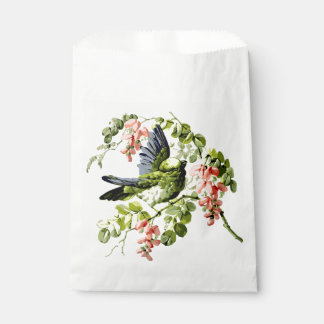 Lovely Young Parrot in Flowering Tree Favor Bag