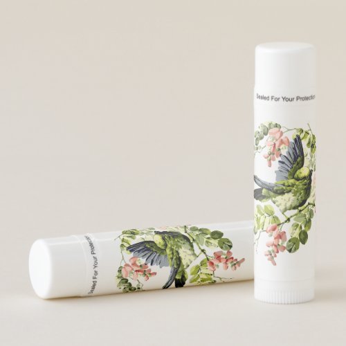 Lovely Young Parrot in Flowering Tree Lip Balm