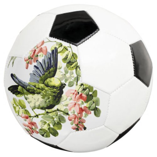 Lovely Young Parrot in Flowering Tree Soccer Ball