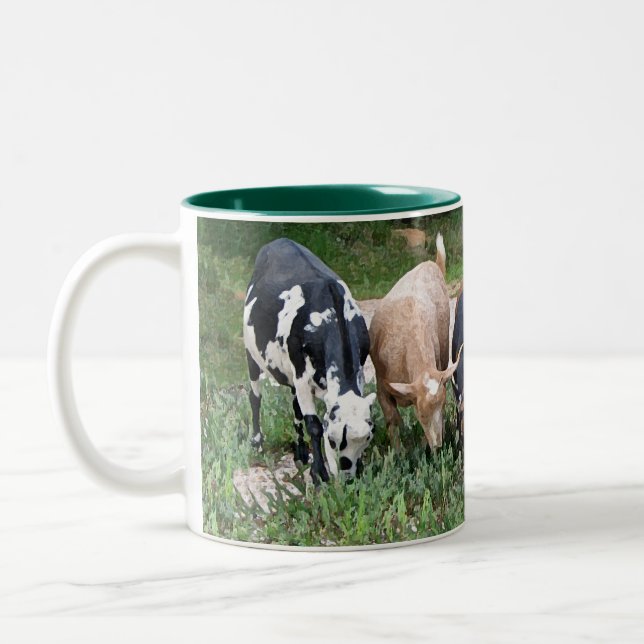 LoveMyGoats-mug Two-Tone Coffee Mug (Left)