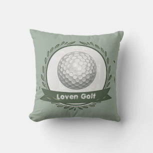 Loven Golf Indoor/Outdoor Throw Pillow