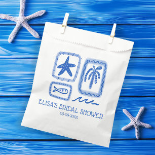LoveNotes from Sea Cute Beach CUSTOM Bridal Shower Favor Bag