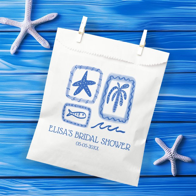 LoveNotes from Sea Cute Beach CUSTOM Bridal Shower Favor Bag (LoveNotes from Sea Cute Beach CUSTOM Bridal Shower Favor Bag
)