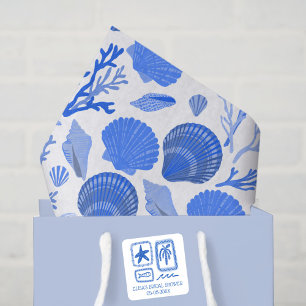 LoveNotes from Sea Cute Beach CUSTOM Bridal Shower Square Sticker