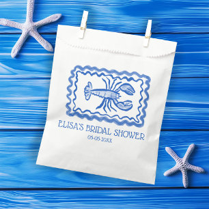 LoveNotes from Sea Lobster CUSTOM Bridal Shower Favor Bag