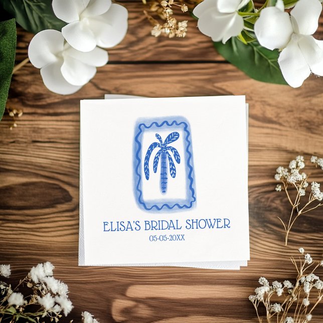 LoveNotes from Sea Palm Tree CUSTOM Bridal Shower Napkins (LoveNotes from Sea Palm Tree CUSTOM Bridal Shower Napkins
)