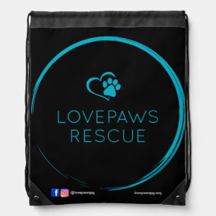 LOVEPAWS Drawstring Backpack